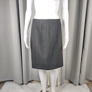 Ann Taylor LOFT Petites Women's Dark Gray To Black Lined Pencil Skirt Size 6P